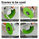 LOZLIN 3Pcs 115mm Extra Wide Fine Sanding Discs, 22.23mm Arbor for Rock Plate Tile Ceramic Marble Trimming & 45° Chamfering