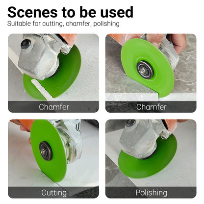 LOZLIN 4.5” /115mm 22.23 diameter of hole Rock plate flat grinding disc tile ceramic marble trimming 45 chamfering sanding saw blade extra wide fine sanding saw blade