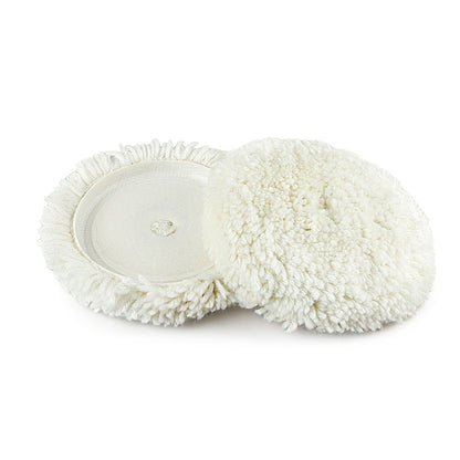 Single-sided Yarn Ball Wool Wheels for Car Detailing: Quartz Stone, Marble, Mirror Finish Restoration—5-inch, 6-inch, and 7-inch Polishing Wheels