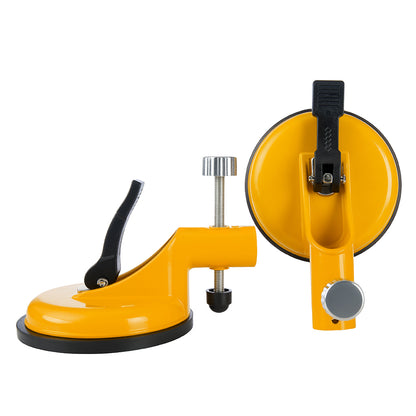 Countertop Seam Leveling Tool - Adjustable Vacuum Suction Clamp Set for Granite Marble Stone Seam Installation & Repair, Pro Gap Adjustment Kit Yellow Rubber Suction Cup