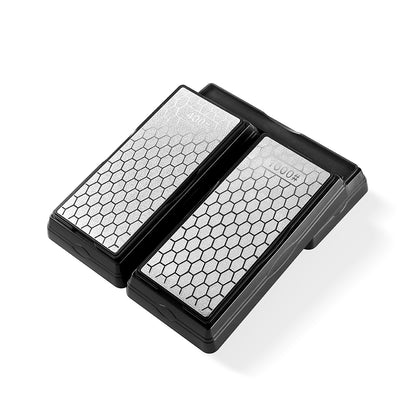 2CPS Double-sided Diamond Sharpening Stone 400/1000Grit - Honeycomb Surface Knife Sharpener with Non-slip Base - for Knives, Scissors, Outdoor & Kitchen Tools