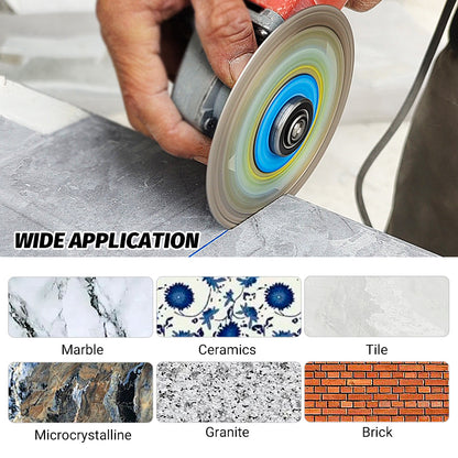 4.5"(115mm) Diamond Mesh Turbo Blades - Ultra Thin Dry Cutting for Tile, Stone & Ceramic - No Chipping Angle Grinder Saw Blades
