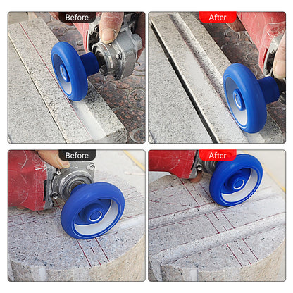 Diamond Roman Edge Grinding Wheel - Cylindrical Grooving Tool for Quartz & Marble - 5/8-11 Angle Grinder Mounted Stone & Edge Profiling Disc