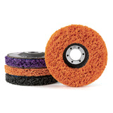 LOZLIN 3-Pack 4.5" Angle Grinder Stripping Discs, Remove Rust, Paint, Oxidation & Coatings on Metal