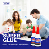 3 x superstarker Kleber – funktioniert auf Kunststoff, Metall, Glas, Holz, Keramik und mehr – flexibler, langlebiger Reparaturkleber für Schuhe/Möbel/Heimwerken