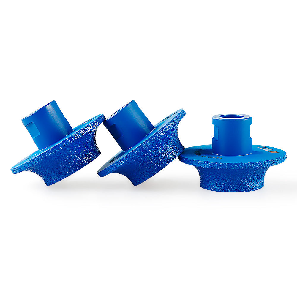 LOZLIN Diamond French Edge Trimming Wheels, 5/8-11 M14 Angle Grinder Tools for Marble Granite Stone Grinding and Precision Edging