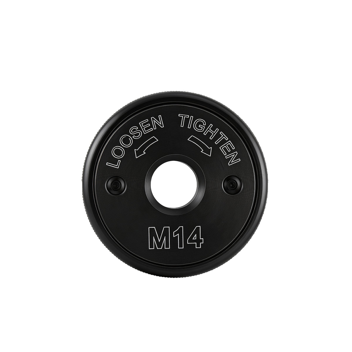 Self-Tightening Lock Nut 5/8"-11 M14 M10 Thread Flange Nut, 1-5/8" OD 1/2" Height, Anti-Loosening Fastener for Portable Angle Grinder