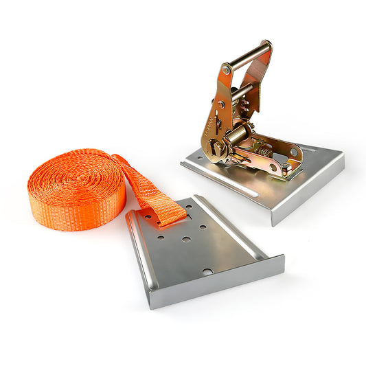 14ft Wood Floor & Stone Seam Clamp - Seamless Splicing Tool, 3-in-1 Pull Clamp for Flooring/Countertop Installation w/Strap Kit