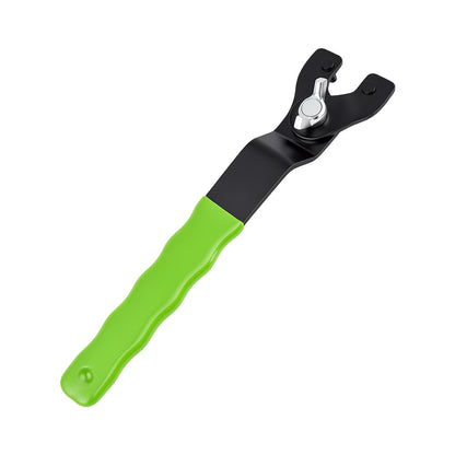 Angle Grinder Wrench—Adjustable, Multifunctional, Universal Disassembly Tool; 0.39–1.81-inch Universal Flange Lock Nut Wrench