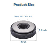 Self-Tightening Lock Nut 5/8"-11 M14 M10 Thread Flange Nut, 1-5/8" OD 1/2" Height, Anti-Loosening Fastener for Portable Angle Grinder
