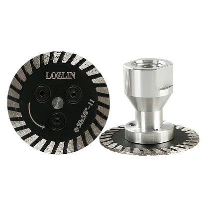 2PCS 50mm (2") Diamond Cutting Discs - for Stone, Concrete & Tile - Small Angle Grinder Blades for Precision Cuts in Tight Spaces