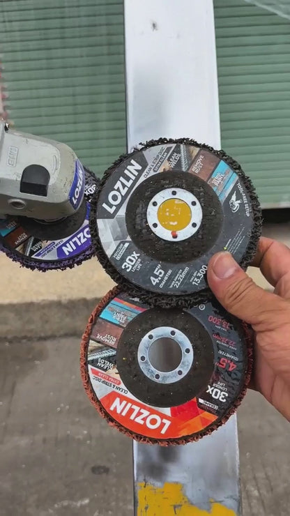 Non-woven Rust Removal Wheel, 115mm Angle Grinder Cleaning Disc, Paint Stripping, Rust Removal, and Sanding Wheel, Nylon Abrasive Disc, Metal Polishing Disc