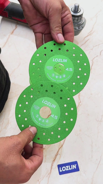 LOZLIN 115mm Diamond saw blades for cutting and grinding tile and marble, 45 degree chamfered diamond saw blades