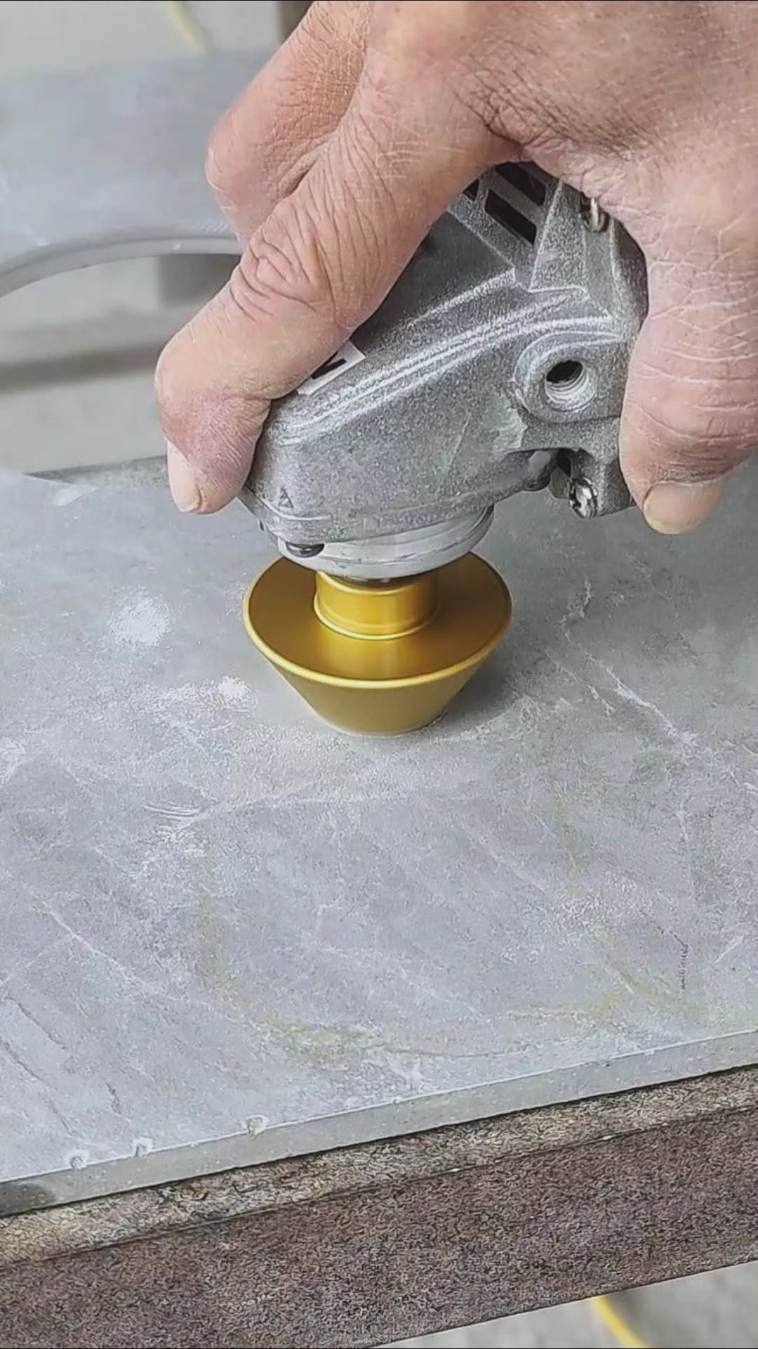 Konischer Diamant-Anfasbohrer – 5/8-11 M14 M10 Gewindelochöffner für Fliesen, Marmor und Quarz – Schirmschleifwerkzeug zum Bohren, Reiben und Kantenfasen