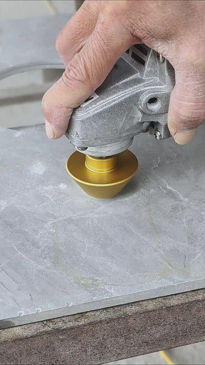 Diamond Tapered Chamfering Bit - 5/8-11 M14 M10 Thread Hole Opener for Tile, Marble & Quartz - Umbrella Grinding Tool for Drilling, Reaming & Edge Beveling