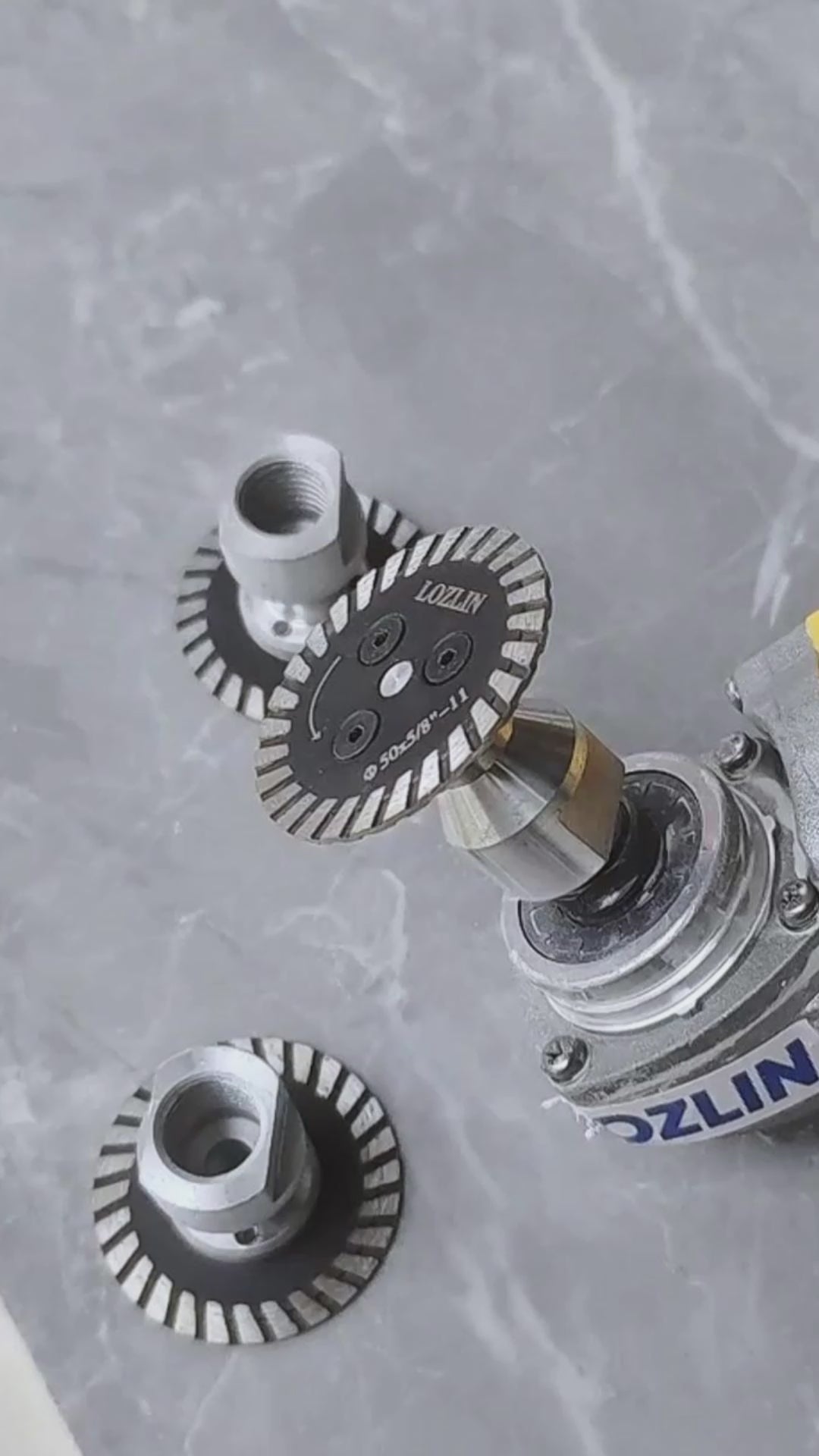 1/2Pcs 2" 50mm Diamond Cutting Discs, Small Angle Grinder Blades for Stone Concrete Tile, Precision Cutting in Narrow Spaces