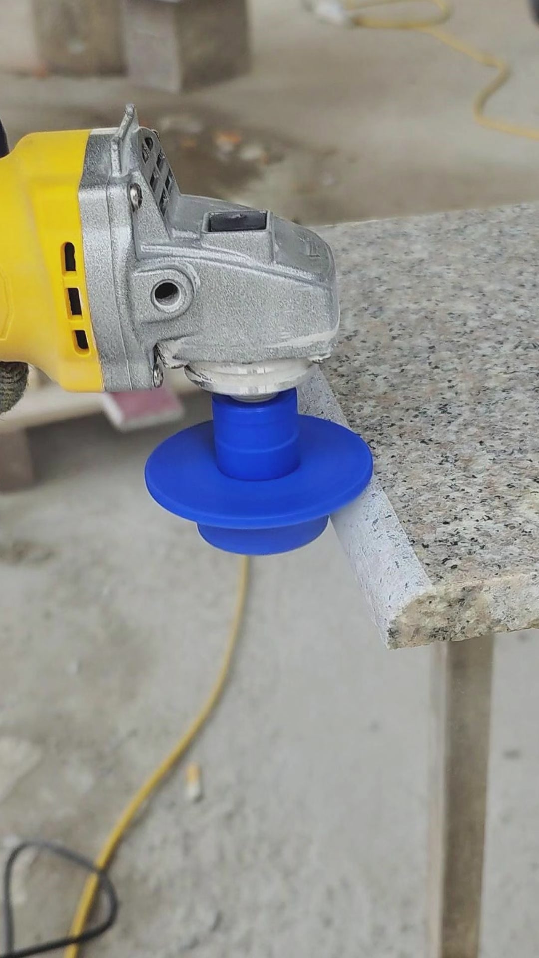 LOZLIN Diamond French Edge Trimming Wheels, 5/8-11 M14 Angle Grinder Tools for Marble Granite Stone Grinding and Precision Edging