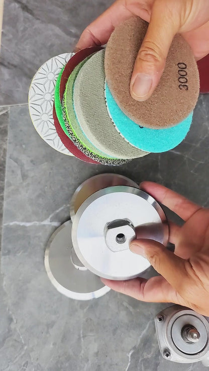 3/4/5Inch Aluminum Sticky Disc Polishing Backing Pad - 5/8-11 M10 M14 M16 Thread Angle Grinder Accessory, Nylon-Reinforced Durable Design for Surface Finishing, Sanding & Buffing - Universal Tool Adapter