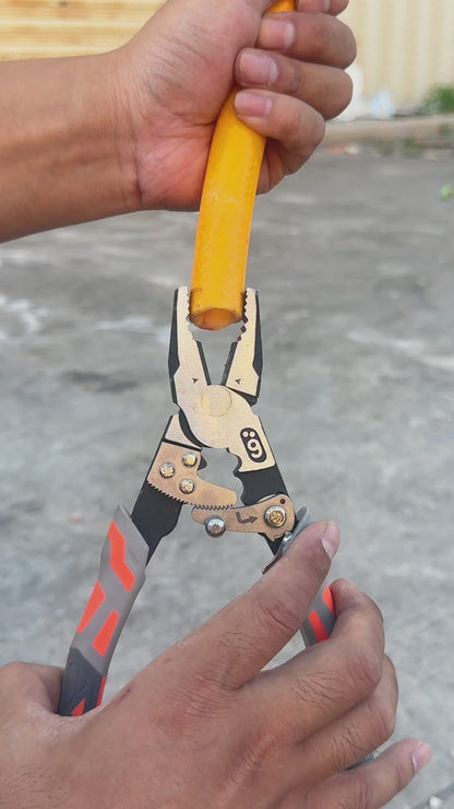 Heavy-Duty Ratchet Pliers, Adjustable Locking Pliers—Multipurpose Hand Tools for Clamping, Gripping, Fastening, and Maintenance