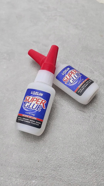 3PCS Super Strong Glue - Works on Plastic, Metal, Glass, Wood, Ceramic & More - Flexible Durable Repair Adhesive for Shoes/Furniture/DIY