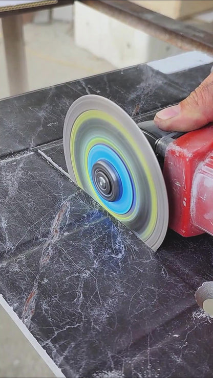 4.5"(115mm) Diamond Mesh Turbo Blades - Ultra Thin Dry Cutting for Tile, Stone & Ceramic - No Chipping Angle Grinder Saw Blades