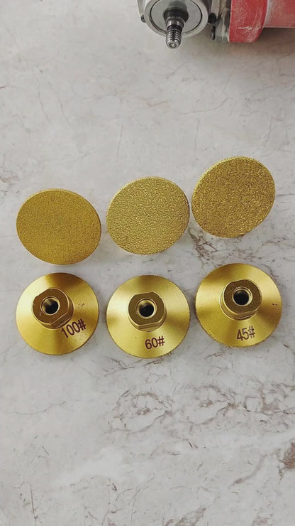 2inch brazed diamond flat grinding head stone clear bottom marble quartz stone tile grinding edge corner countertop joint rough grinding leveling angle grinder grinding head