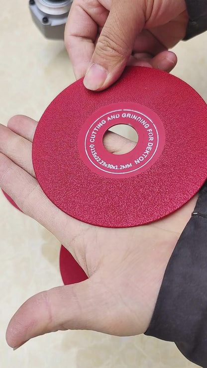 LOZLIN 4.5"/115mm Diamond Saw Blades 22.23 - for Cutting, Grinding & 45° Chamfering Tile/Marble - Extra-Wide Fine Sanding Discs for Stone Grinding