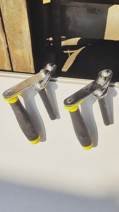 45mm Lifting Clamp - Multi-Material Grip for Glass, Stone, Wood & Aluminum Doors/Windows - Heavy-Duty Hand Tool with Non-Slip Pads Hardware