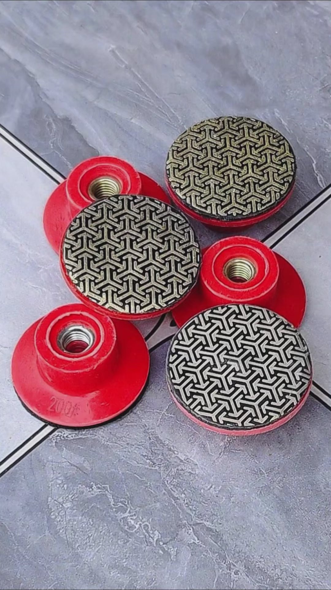 4 Stück 2 Zoll (50 mm) galvanisierte Diamant-Schleifscheiben – 5/8 Zoll-11 M14 M10 Gewinde für Marmor, Quarz und Keramik – Zubehör für kleine Trimm- und Schleifwinkelschleifer