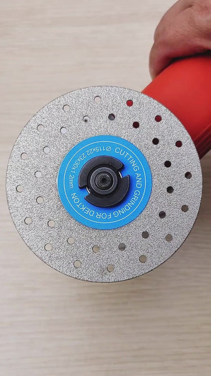 3PCS 4"-4.5"/100-115mm Diamond Grinding Wheels & Chamfered Blades - 45° Beveling/Trimming for Tile, Marble, Stone & Ceramics -22.23/20MM Apertures Angle Grinder Discs