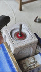 5 Stück 1,5 Zoll (40 mm) Diamant-Steinschnitzklingen – gezackte Kante zum Gravieren/Schneiden von Marmor, Granit und Fliesen – Rotationswerkzeug-Sägeblätter mit Griff
