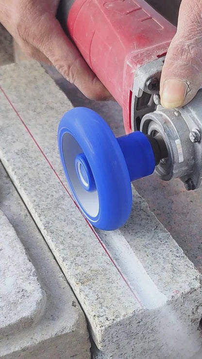 Diamond Roman Edge Grinding Wheel - Cylindrical Grooving Tool for Quartz & Marble - 5/8-11 Angle Grinder Mounted Stone & Edge Profiling Disc