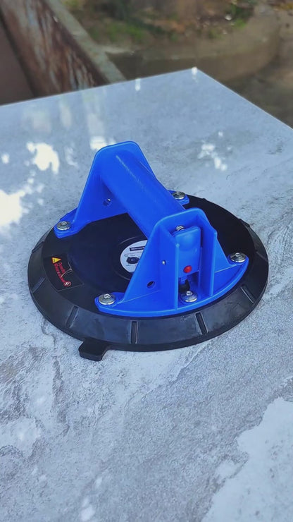 8Inch Double-Thickness Heavy Duty Vacuum Suction Cups - 510lbs/230kg Lift Capacity for Glass, Granite, Quartz & Tile - Lifter with Anti-Slip Grip